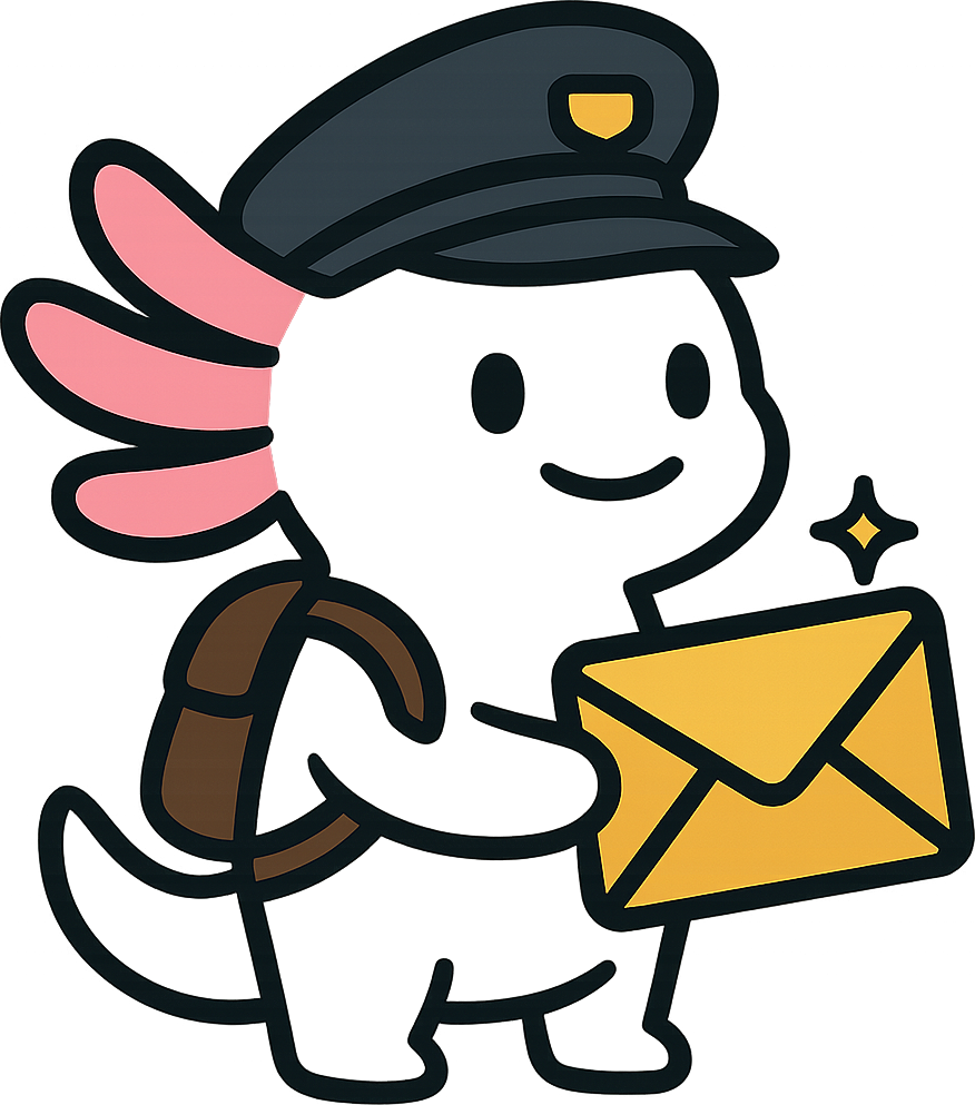 Axolote – Mascota de Mail Tracker
